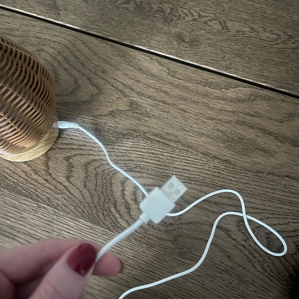 Natural Wicker Diffuser with Light - - Picture 4 of 12